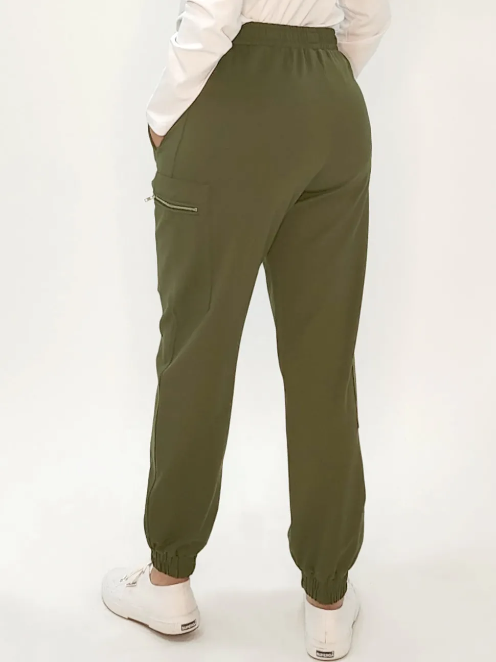 Tracey Zip Pocket Pant - Khaki