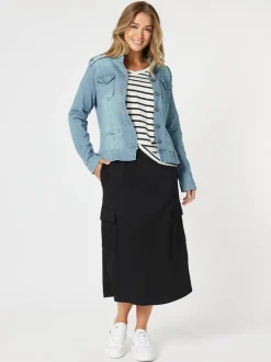 Urban Cargo Skirt - Black