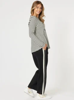Urban Stripe Pant - Black