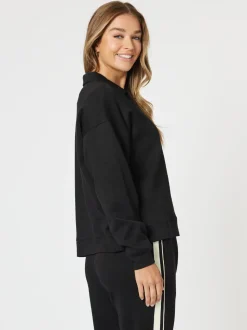 Urban V Neck Sweatshirt - Black